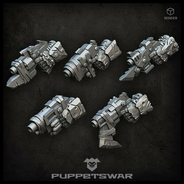 Puppets War Orc Pistols (left) New - Tistaminis