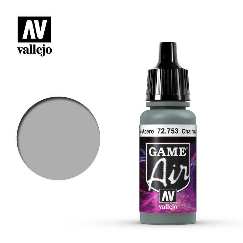 Vallejo Game Colour Paint Game Air Chain Mail Silver (72.753) - Tistaminis