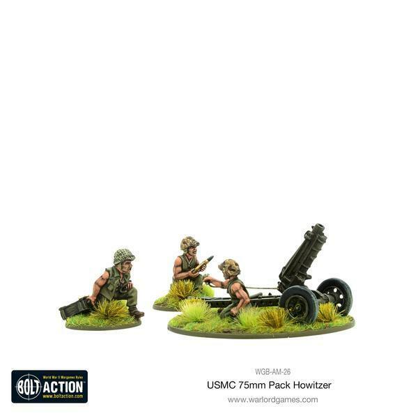 Bolt Action USMC 75mm Pack Howitzer Light Artillery New - TISTA MINIS