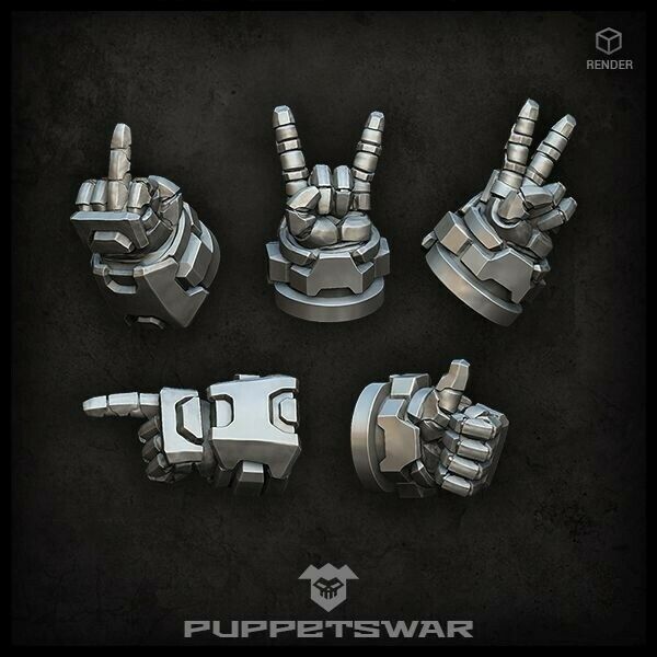 Puppets War Hand Gestures (left) New - Tistaminis