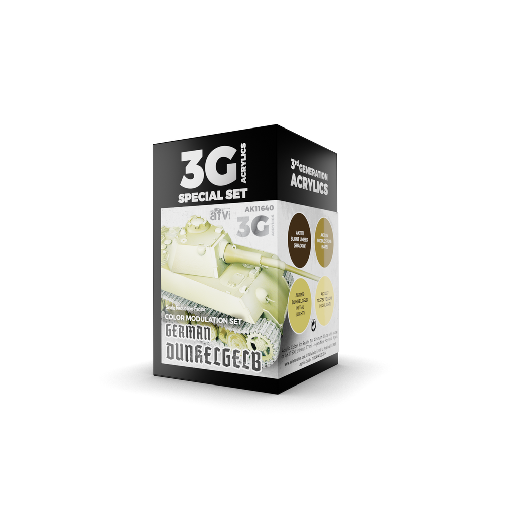 AK Interactive 3G Modulation German Dunkelgelb New - Tistaminis