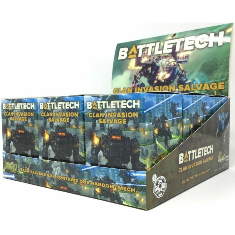 BATTLETECH CLAN INVASION SALVAGE Box (x1 Single Random Mech) - Tistaminis