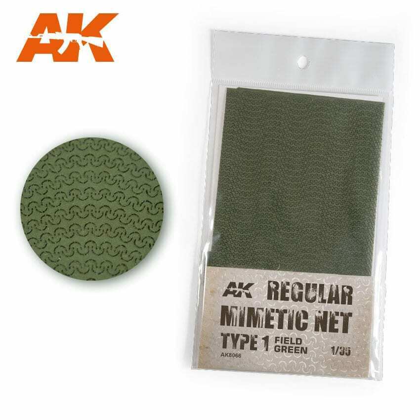 AK Interactive Regular Camouflage Net Type 1 Field Green New - TISTA MINIS