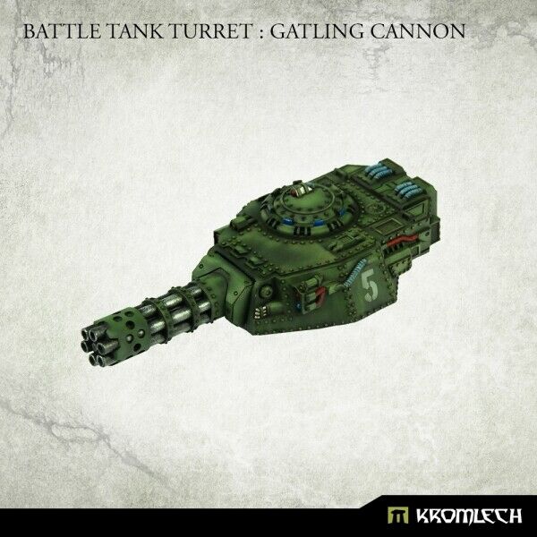 Kromlech Battle Tank Turret: Gatling Cannon - TISTA MINIS