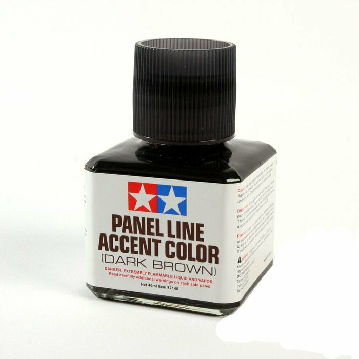 Tamiya TAM87140 PANEL ACCENT COLOR - DARK BROWN (40ML) New - TISTA MINIS