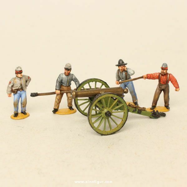 Perry Miniatures ACW Confederate Artillery Firing New - Tistaminis