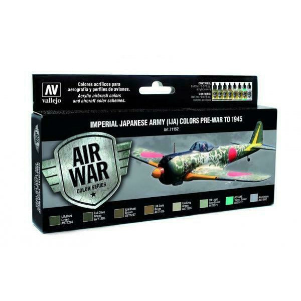 Vallejo VAL71152 IMPERIAL JAPANESE ARMY COLORS MODEL AIR Paint Set New - TISTA MINIS