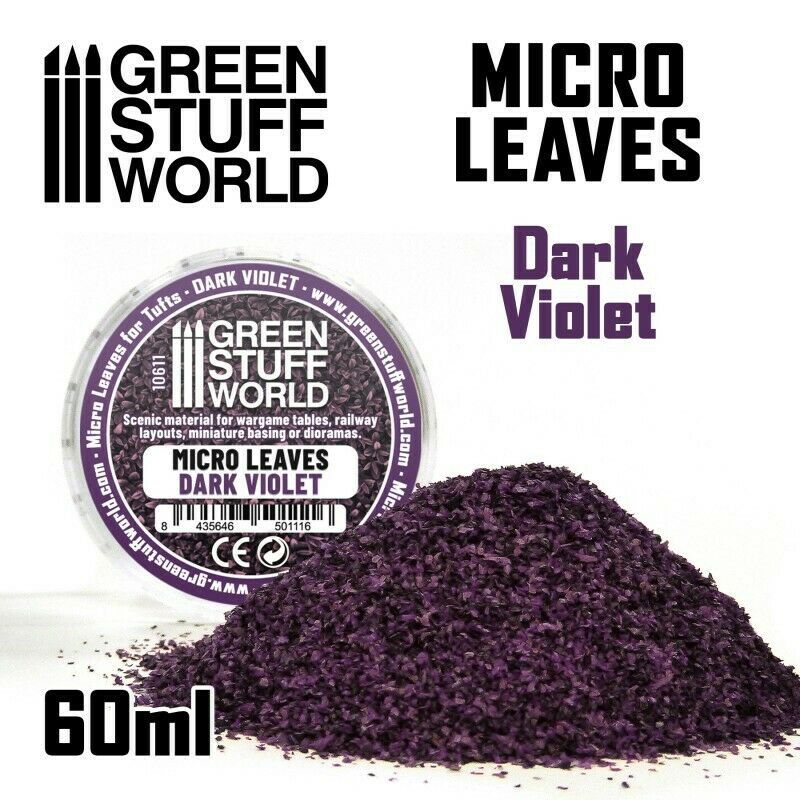 Green Stuff World Micro Leaves - Dark Violet Mix New - Tistaminis