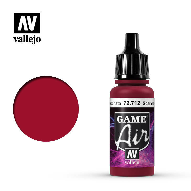 Vallejo Game Colour Paint Game Air Scarlet Red (72.712) - Tistaminis