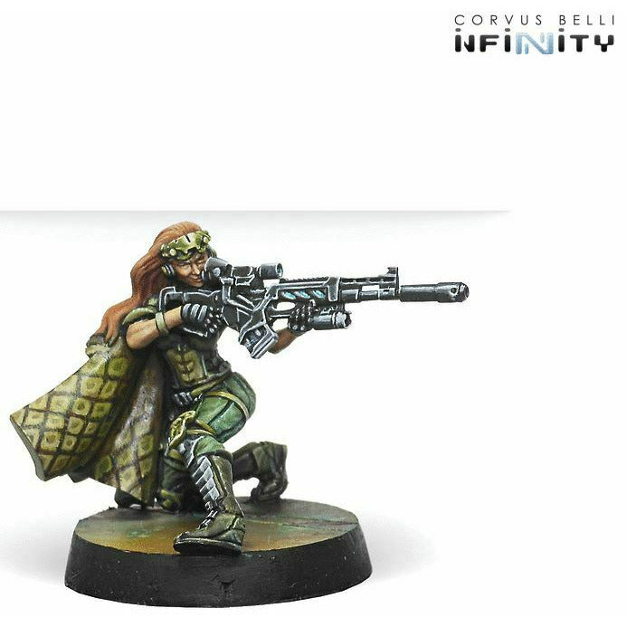 Infinity: Non-Aligned Armies Major Lunah, Ex-Aristeia! Sniper (Viral Sniper) New - TISTA MINIS