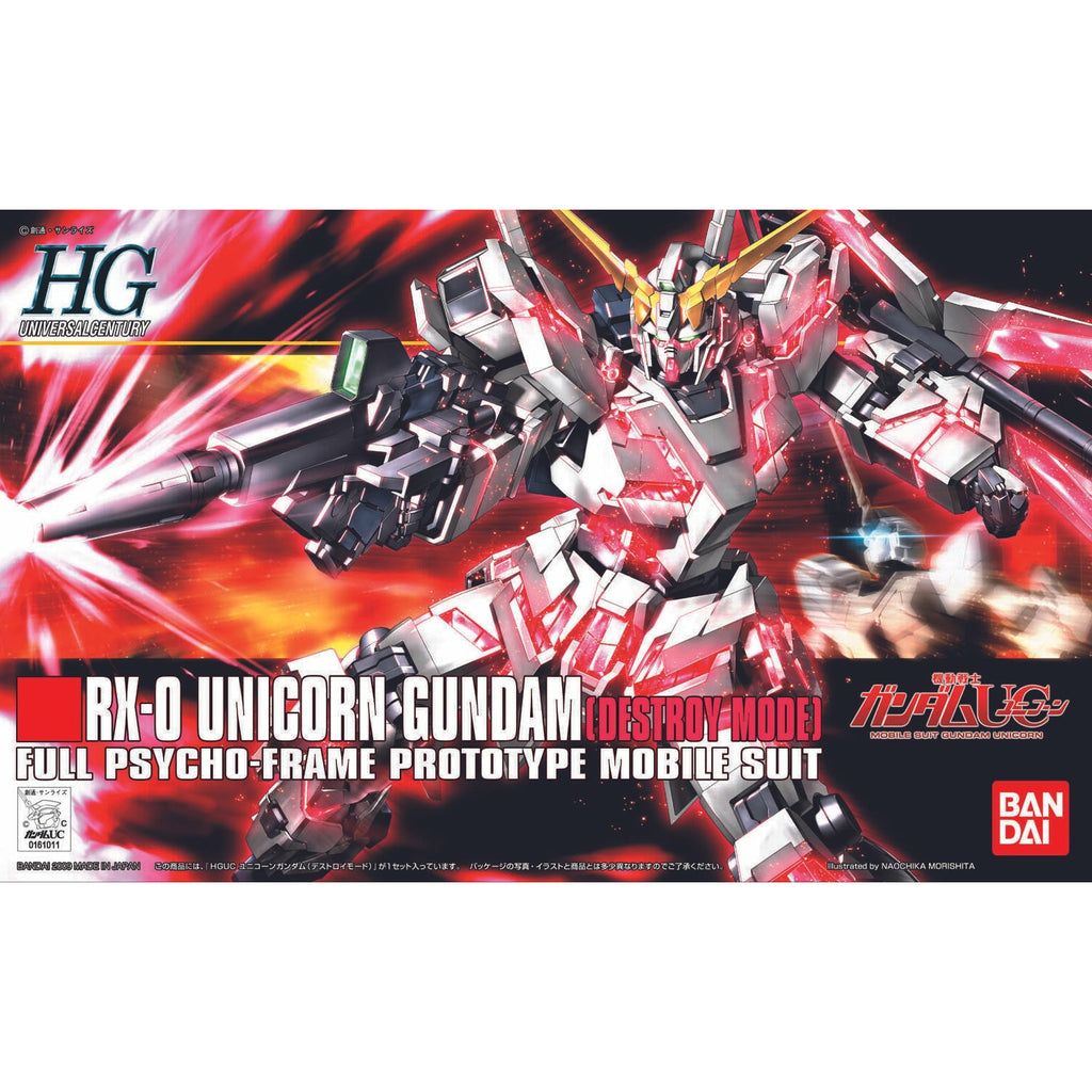 HGUC 1/144 #100 RX-0 Unicorn Gundam (Destroy Mode) New - Tistaminis