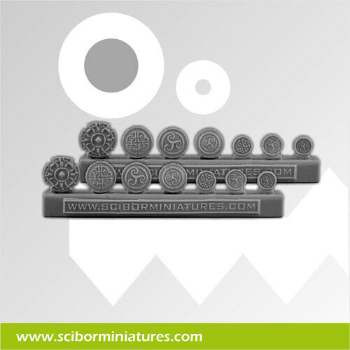 Scibor Miniatures Celtic Small Shields #2 (14) New - TISTA MINIS