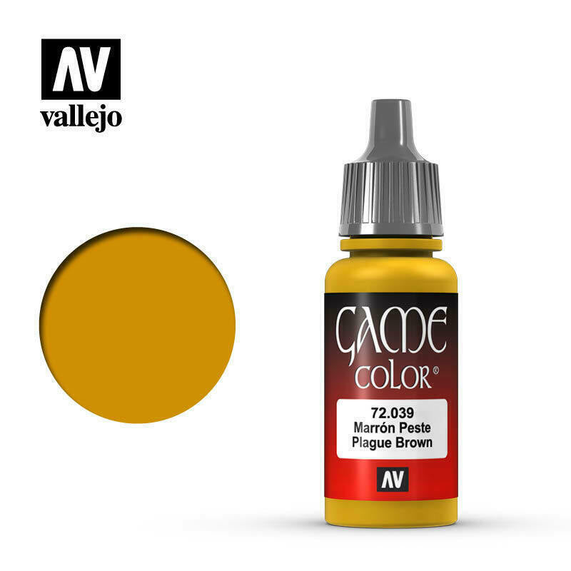 Vallejo Game Colour Paint Game Color Plague Brown (72.039) - Tistaminis