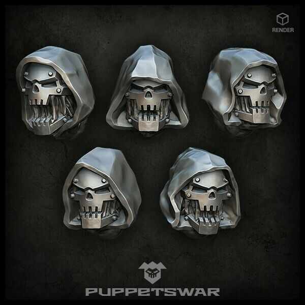 Puppets War Hooded Iron Mutants Heads New - Tistaminis