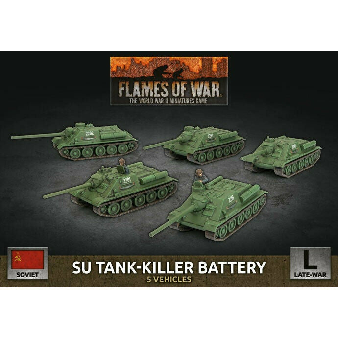 Flames of War Soviet SU Tank-Killer Battery New - TISTA MINIS