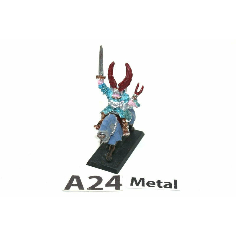 Warhammer Bretonnia Noble On Mount Metal - A24 - Tistaminis