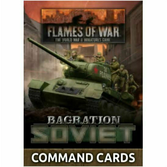 Flames of War - Bagration: Soviet Command Cards New - TISTA MINIS