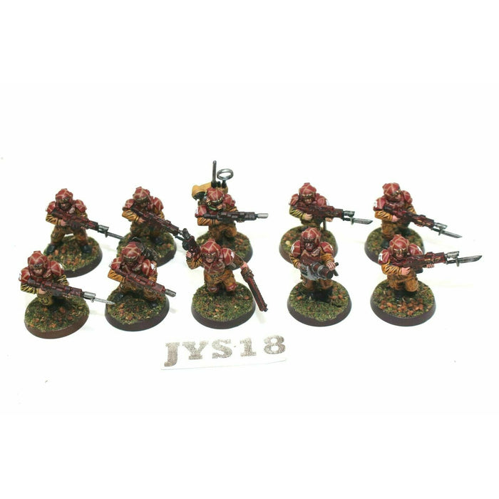 Warhammer Imperial Guard Cadian Shock Troopers With Gernade Launcer JYS18 - Tistaminis