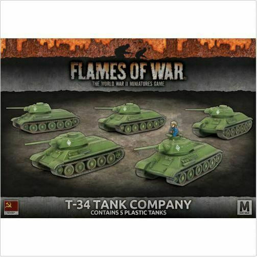 Flames of War T-34 Tank Company New - TISTA MINIS