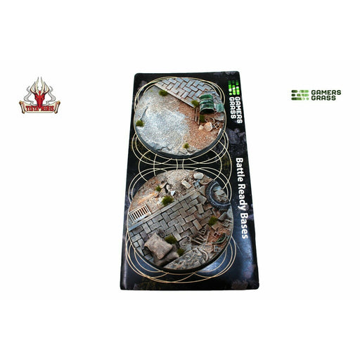 Gamers Grass Urban Warfare Bases Round 60mm (x2) - TISTA MINIS