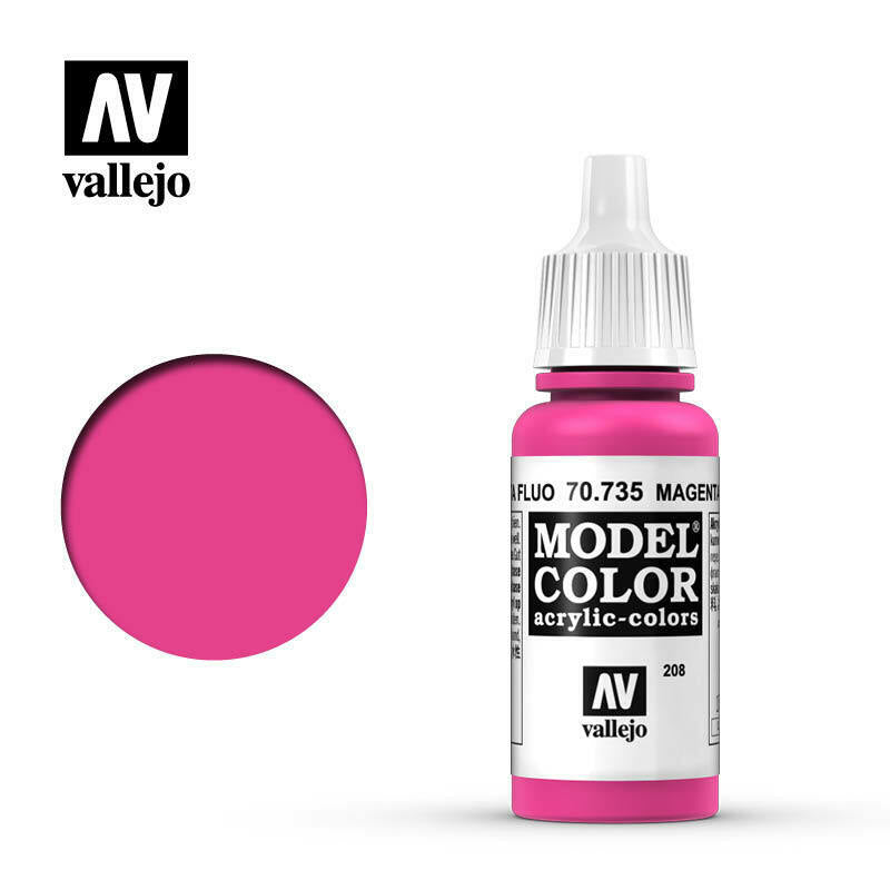 Vallejo Model Colour Paint Magenta Fluorescent (70.735) - Tistaminis