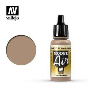 Vallejo Model Air Paint US Desert Sand (FS30279) (71.140) - Tistaminis
