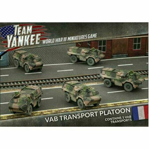 World War III: Team Yankee French VAB Transport Platoon New - TISTA MINIS