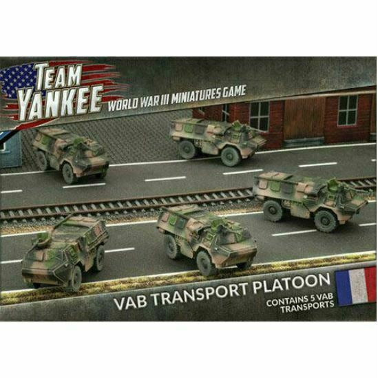 World War III: Team Yankee French VAB Transport Platoon New - TISTA MINIS