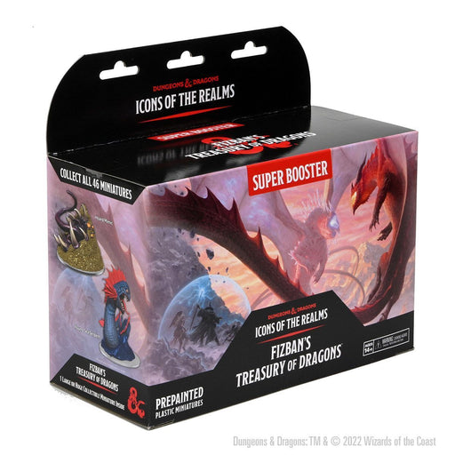 D&D Icons of the Realms: Fizban's Treasury of Dragon Set Super Booster Box New - Tistaminis