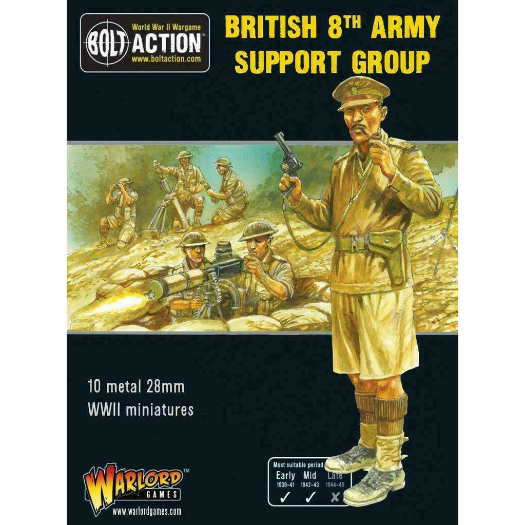 Bolt Action British 8th Army Support Group New - 402211009 - TISTA MINIS