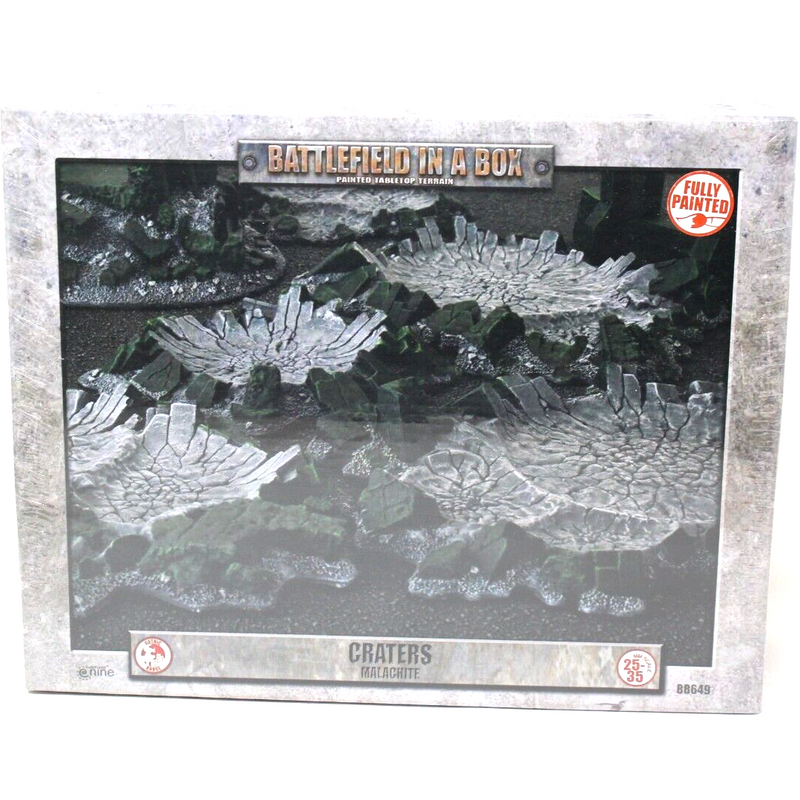 Battlefield In A Box: Gothic Battlefields: Craters - Malachite (x5) New - Tistaminis