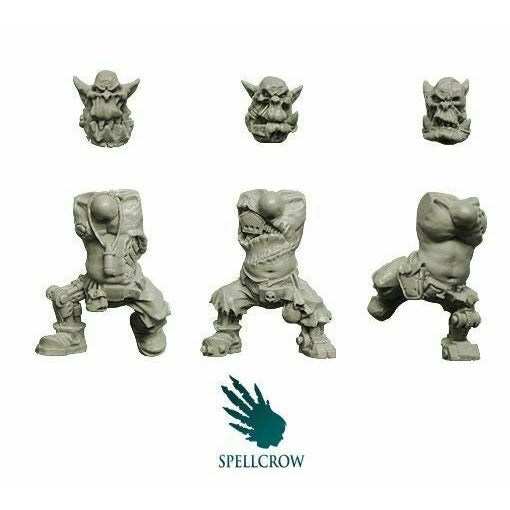 Spellcrow Orcs Bodies with Bionic Implants - SPCB5172 - TISTA MINIS