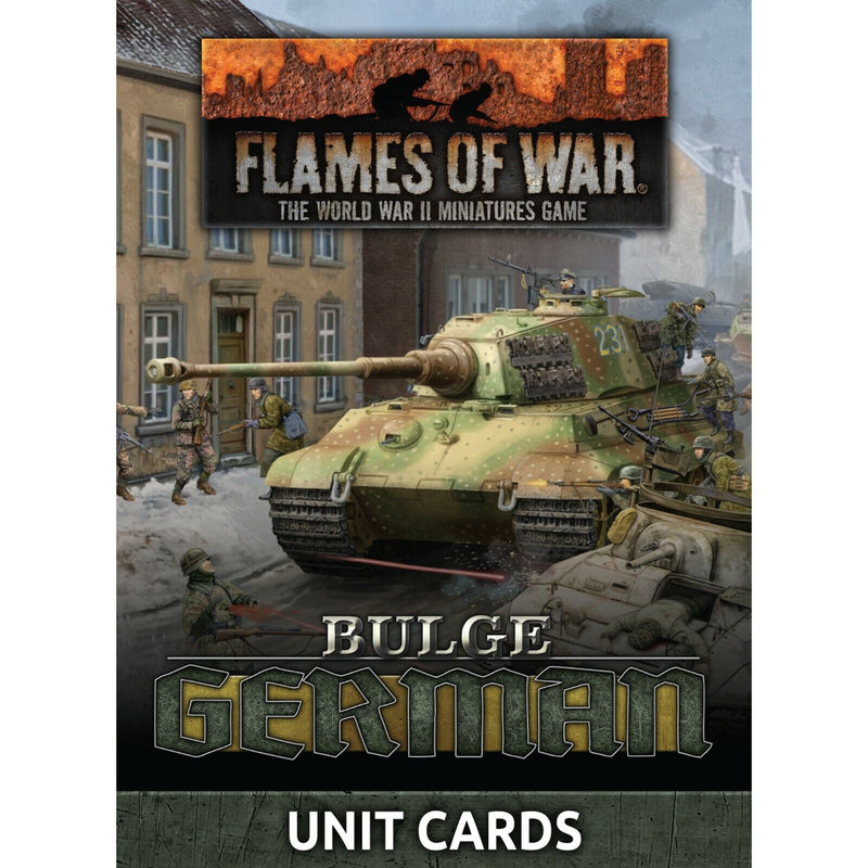 Flames of War	Bulge: Germans Unit Cards (75x Cards) June 4 Pre-Order - Tistaminis