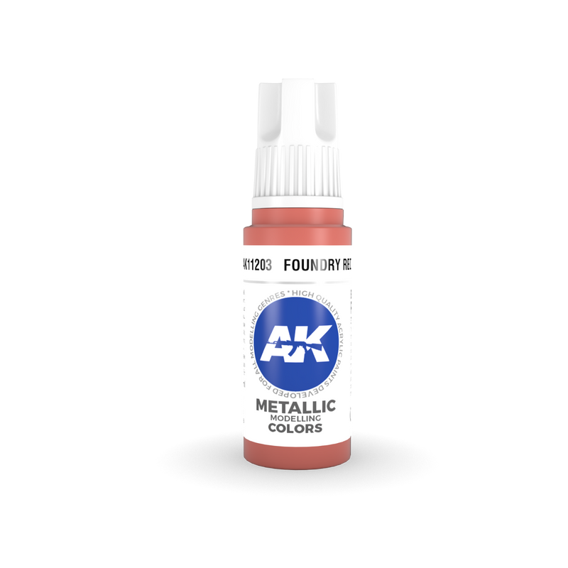 AK 3rd GEN Acrylic Foundry Red 17ml - Tistaminis