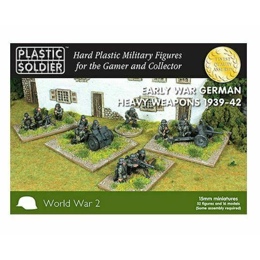 Plastic Soldier Company 15MM EARLY WAR GERMAN HEAVY WEAPONS 1939-1942 New - TISTA MINIS
