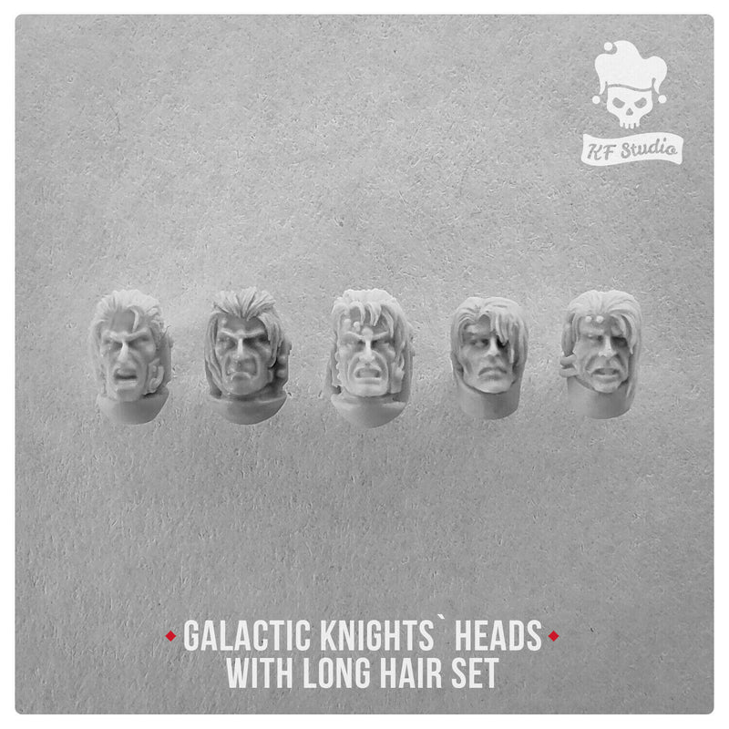 Artel W - KF Studio	Galactic Knights Heads with long hair New - Tistaminis