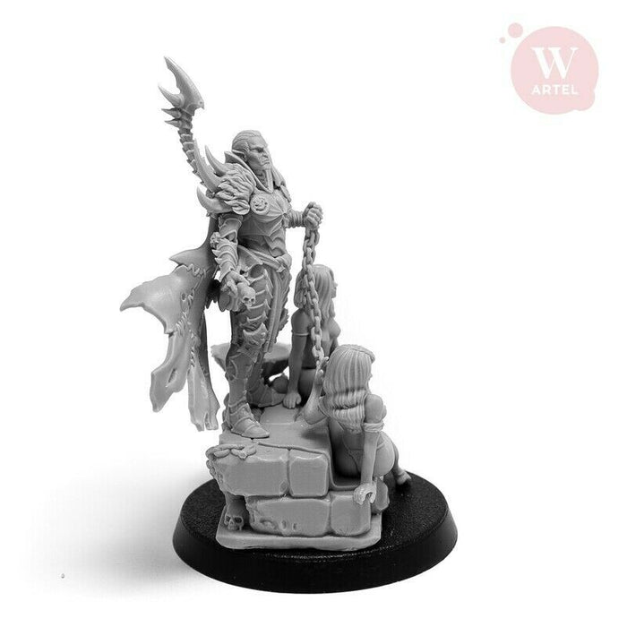 Artel Miniatures - Raidmaster with 4 Slaves (2 Male / 2 Female) New - TISTA MINIS