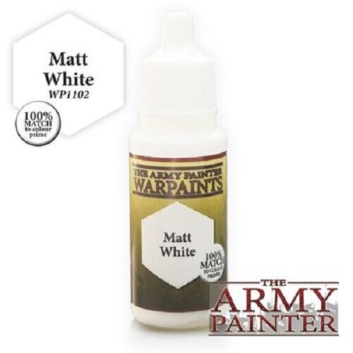 Army Painter Warpaints Matt White  - WP1102 - Tistaminis