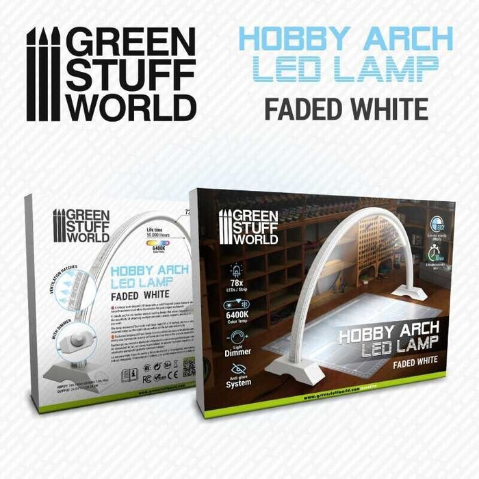 Green Stuff World Hobby Arch LED Lamp - Faded White New - Tistaminis