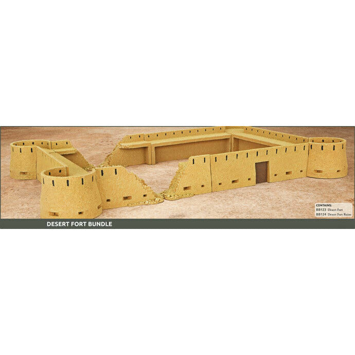 Battlefield in a Box: Flames of War: Desert Fort Terrain Bundle New - Tistaminis