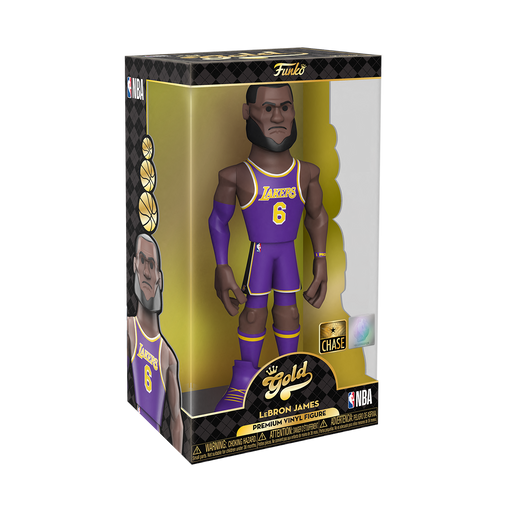 Funko POP GOLD CHASE 12" NBA LEBRON JAMES (LAKERS) New - Tistaminis