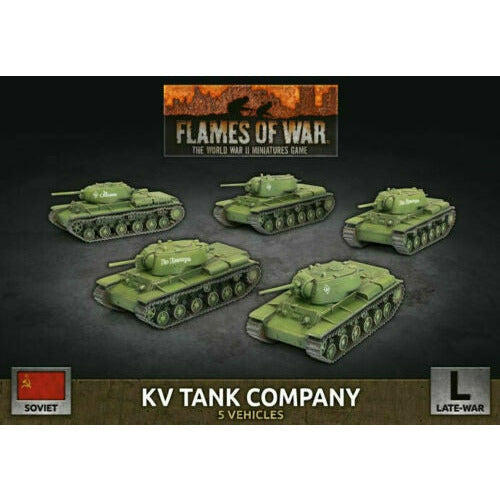 Flames of War Soviet KV Tank Company New - TISTA MINIS