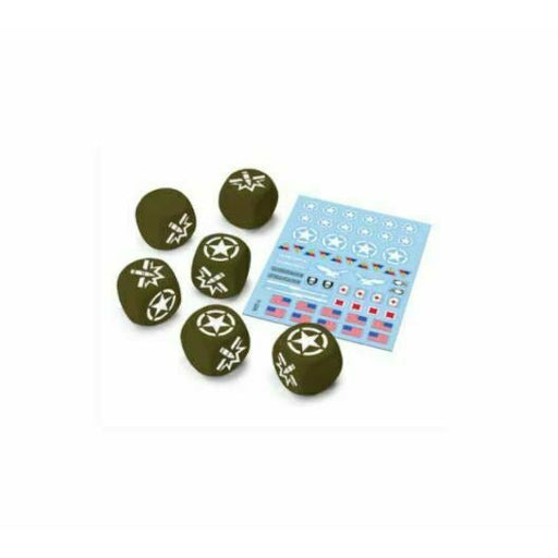 World of Tanks: U.S.A. Dice (x6) & Decal (x1) New - TISTA MINIS