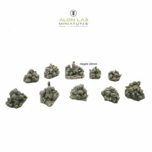 Alien Lab Miniatures PILE OF SKULLS BASING KIT New - Tistaminis