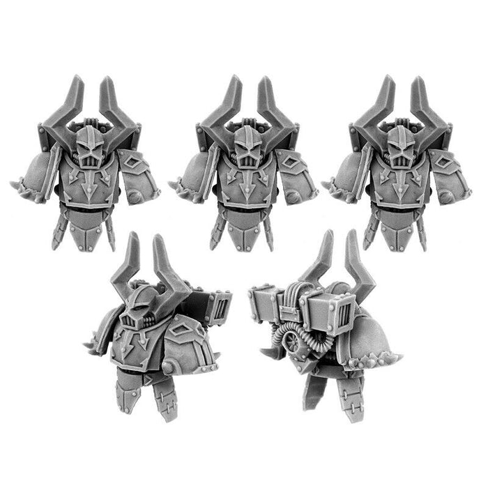 Wargames Exclusive - CHAOS WARRIORS HADUR PATTERN CONVERSION SET (5U) New - TISTA MINIS