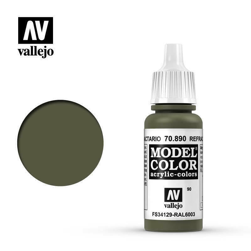 Vallejo Model Colour Paint Refractive Green (70.890) - Tistaminis