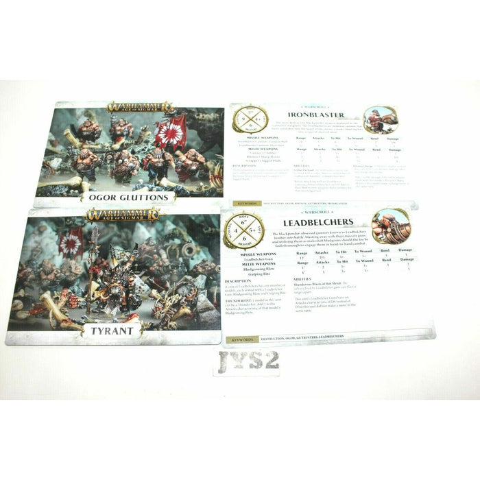 Warhammer Ogre Kingdoms Reaper Of Bones Warscroll Cards - JYS2 - TISTA MINIS