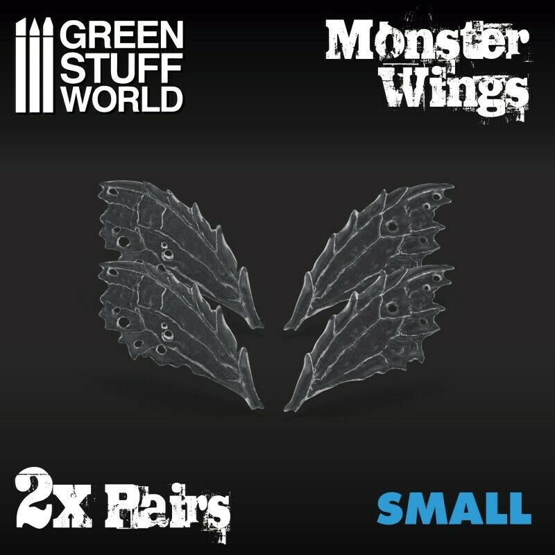 Green Stuff World Transparent Monster Wings - Small New - Tistaminis