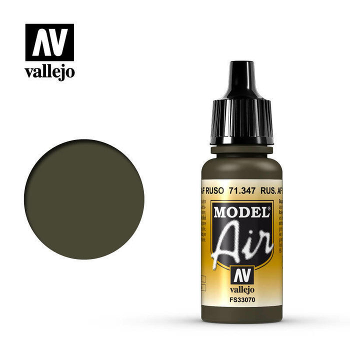 Vallejo Model Air Paint Russian AF Dark Green (71.347) - Tistaminis