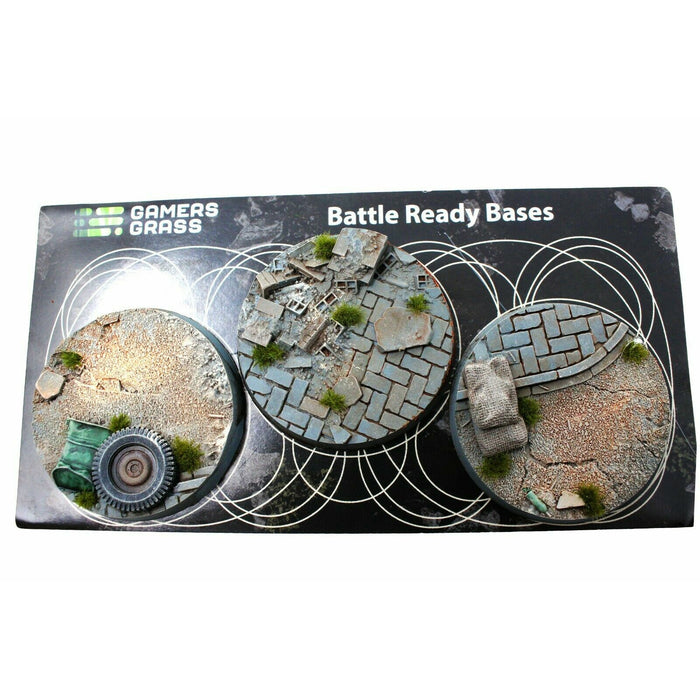 Gamers Grass Urban Warfare Bases Round 50mm (x3) - TISTA MINIS